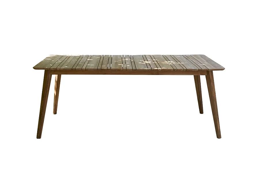 Gartentisch Katrine aus recyceltem Teakholz 200