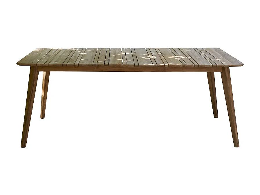 Table de jardin en bois de teck recyclé 200 Katrine