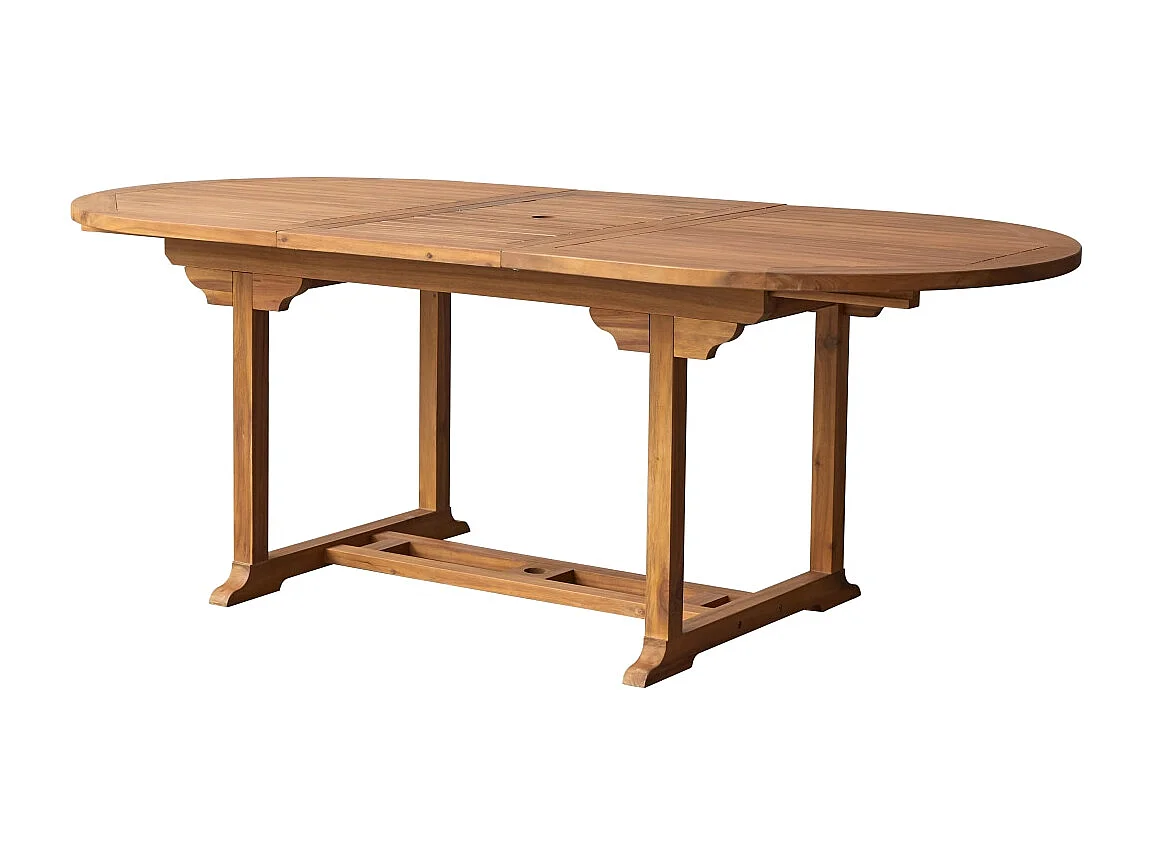 Ovaler Outdoor Tisch aus Akazienholz Capri 160