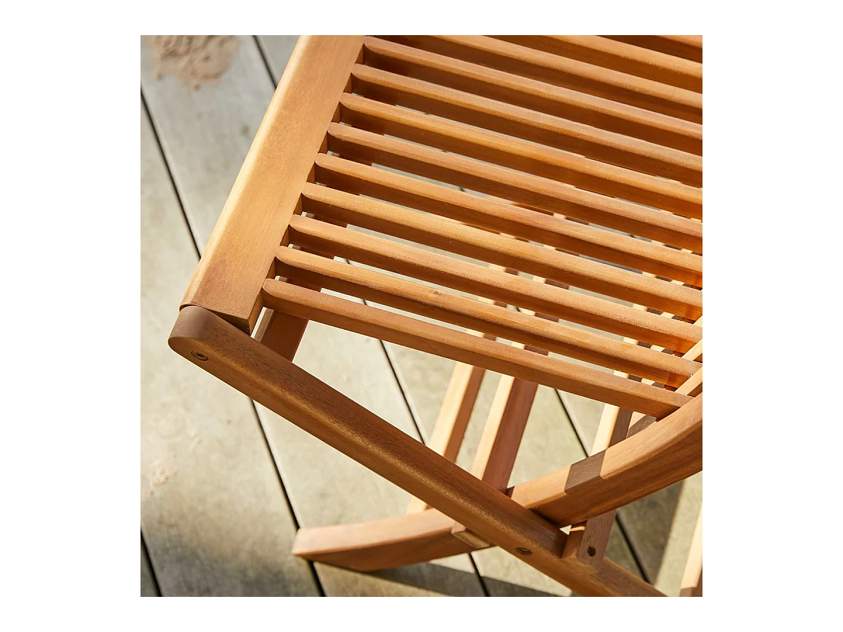 Set di 2 sedie da esterno in legno di acacia Capri