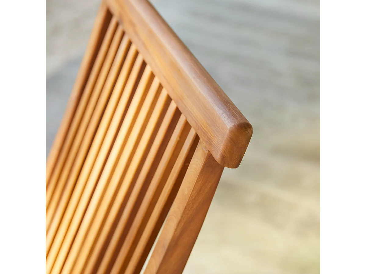 Set di 2 sedie da esterno in legno di acacia Capri