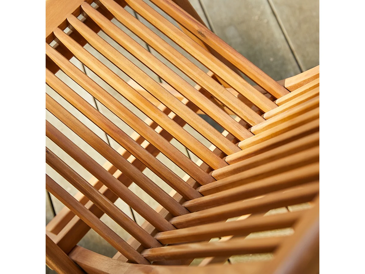 Set di 2 sedie da esterno in legno di acacia Capri