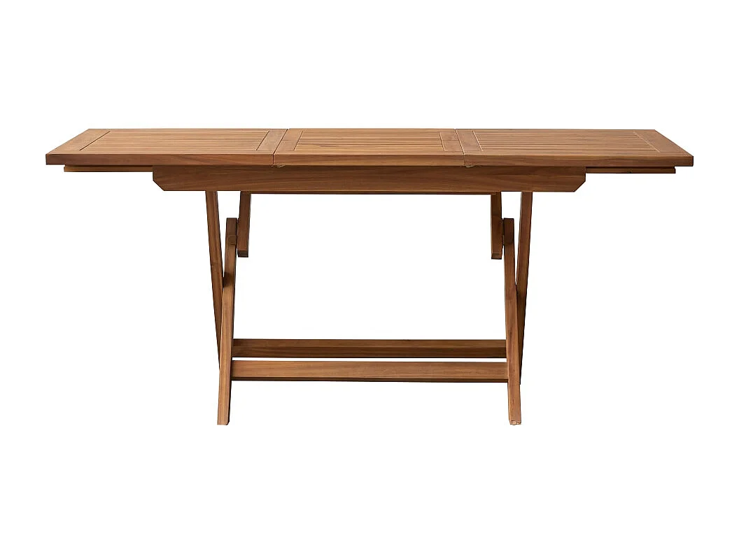 Table d'extérieur extensible en bois d'acacia 4-6 pers 120 Capri