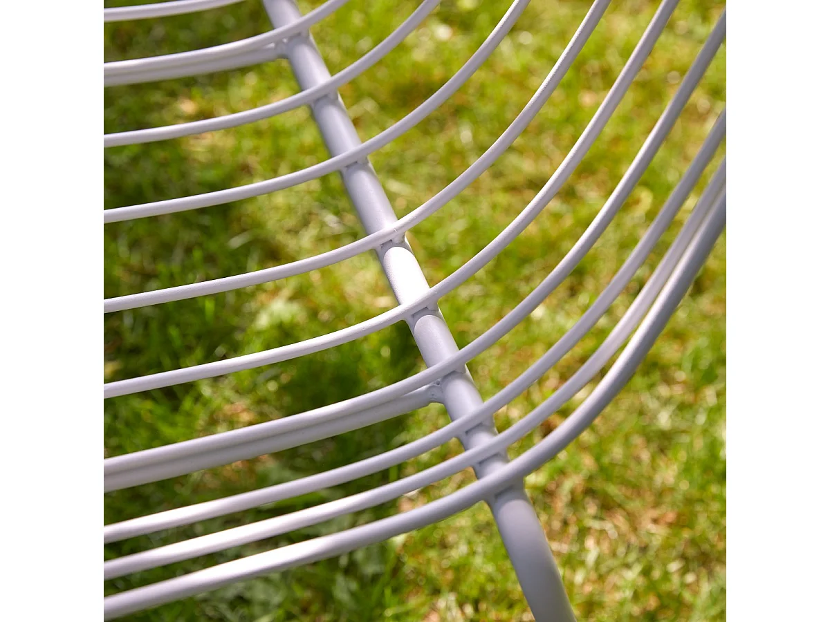 Sedia da giardino in metallo  verniciato Arty white