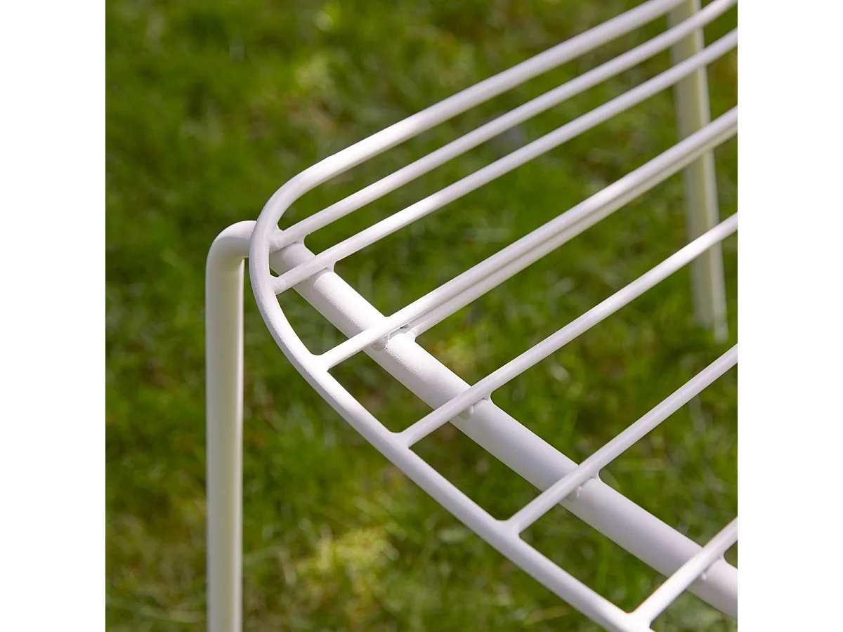 Sedia da giardino in metallo  verniciato Arty white