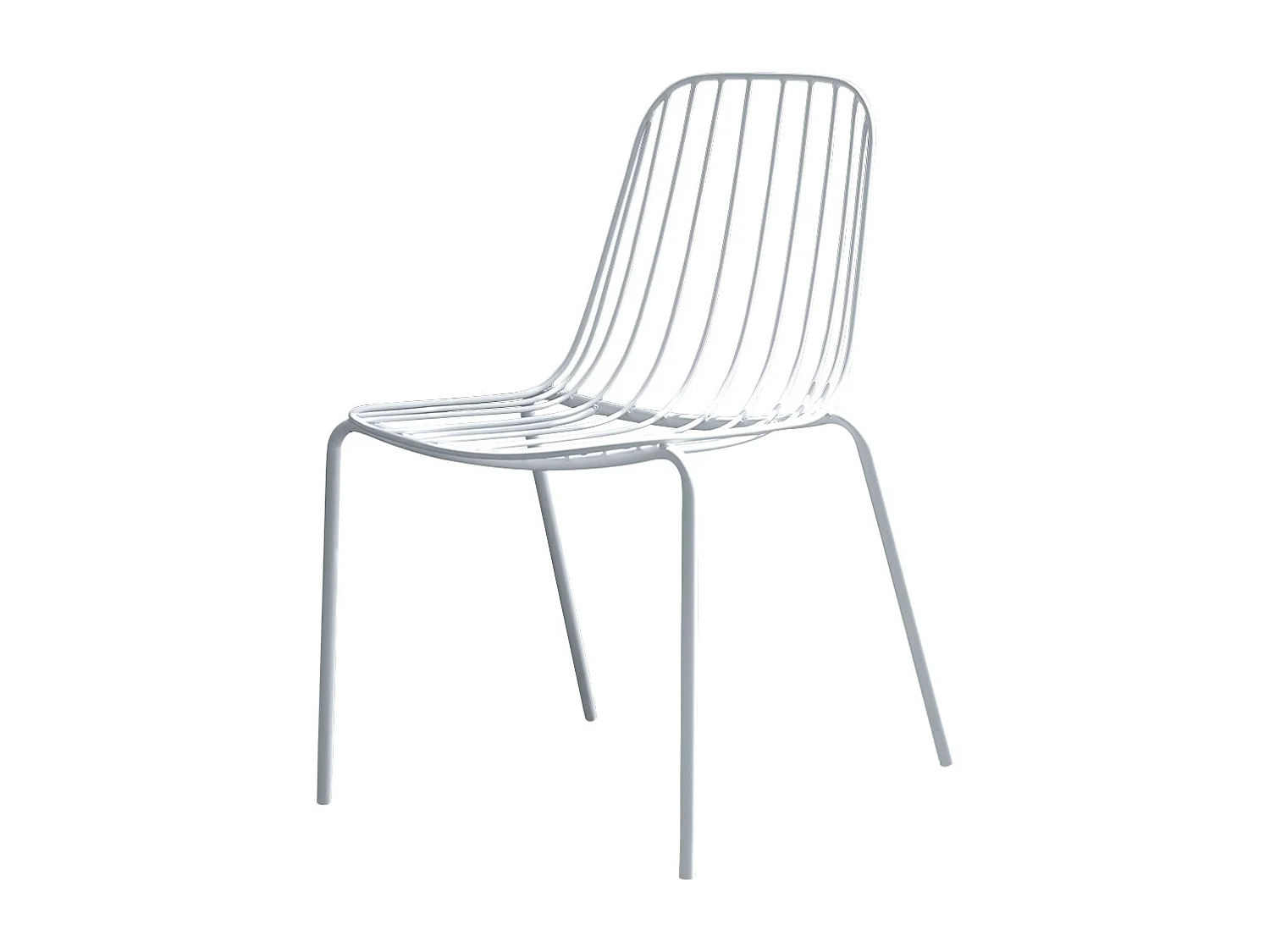 Sedia da giardino in metallo  verniciato Arty white