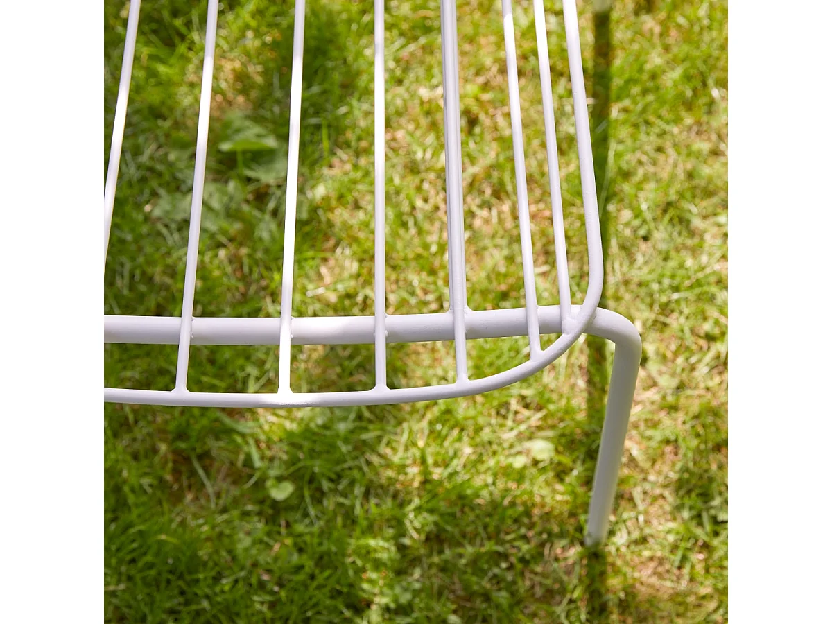 Sedia da giardino in metallo  verniciato Arty white