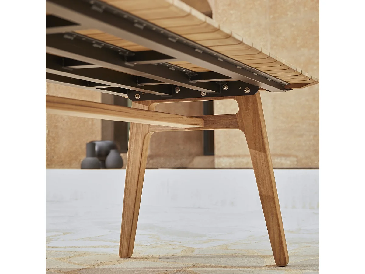 Tavolo da giardino in legno di teak massello Antioni 8/10 pers.