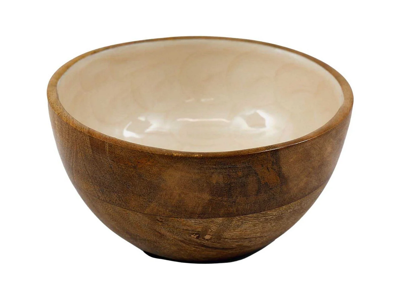 Bol en manguier et émail Nacre 11 cm