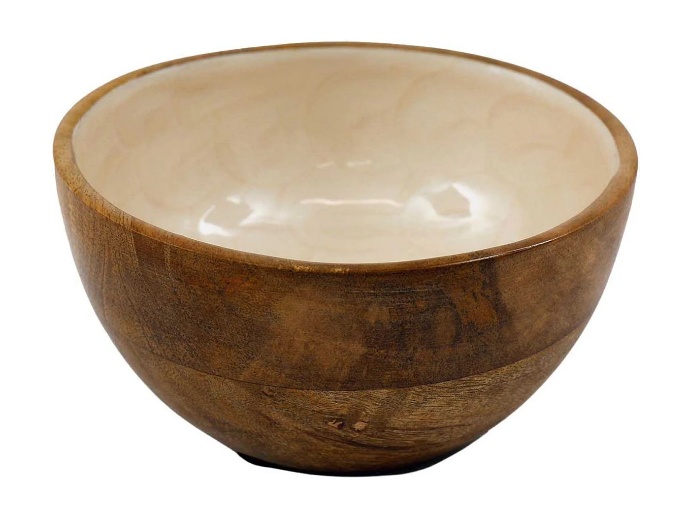 Bol en manguier et émail Nacre 11 cm