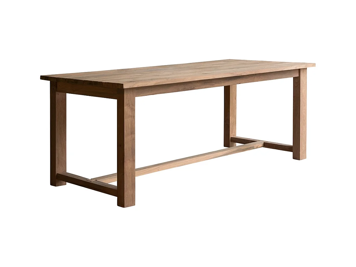 Gartentisch Teresa aus massivem, recyceltem Teakholz 200 cm