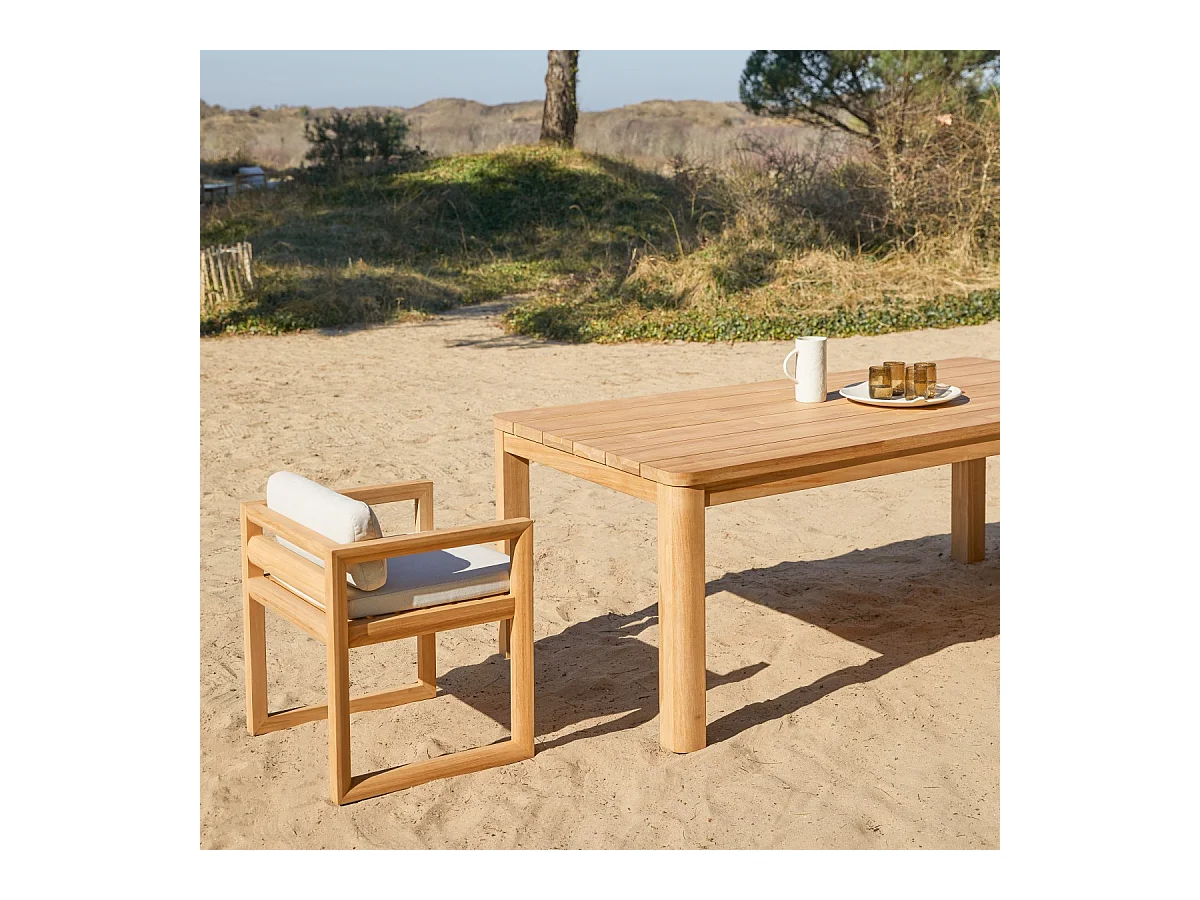 Gartentisch Leon aus massivem Teakholz, 205