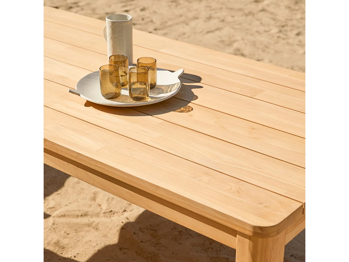 Gartentisch Leon aus massivem Teakholz, 205