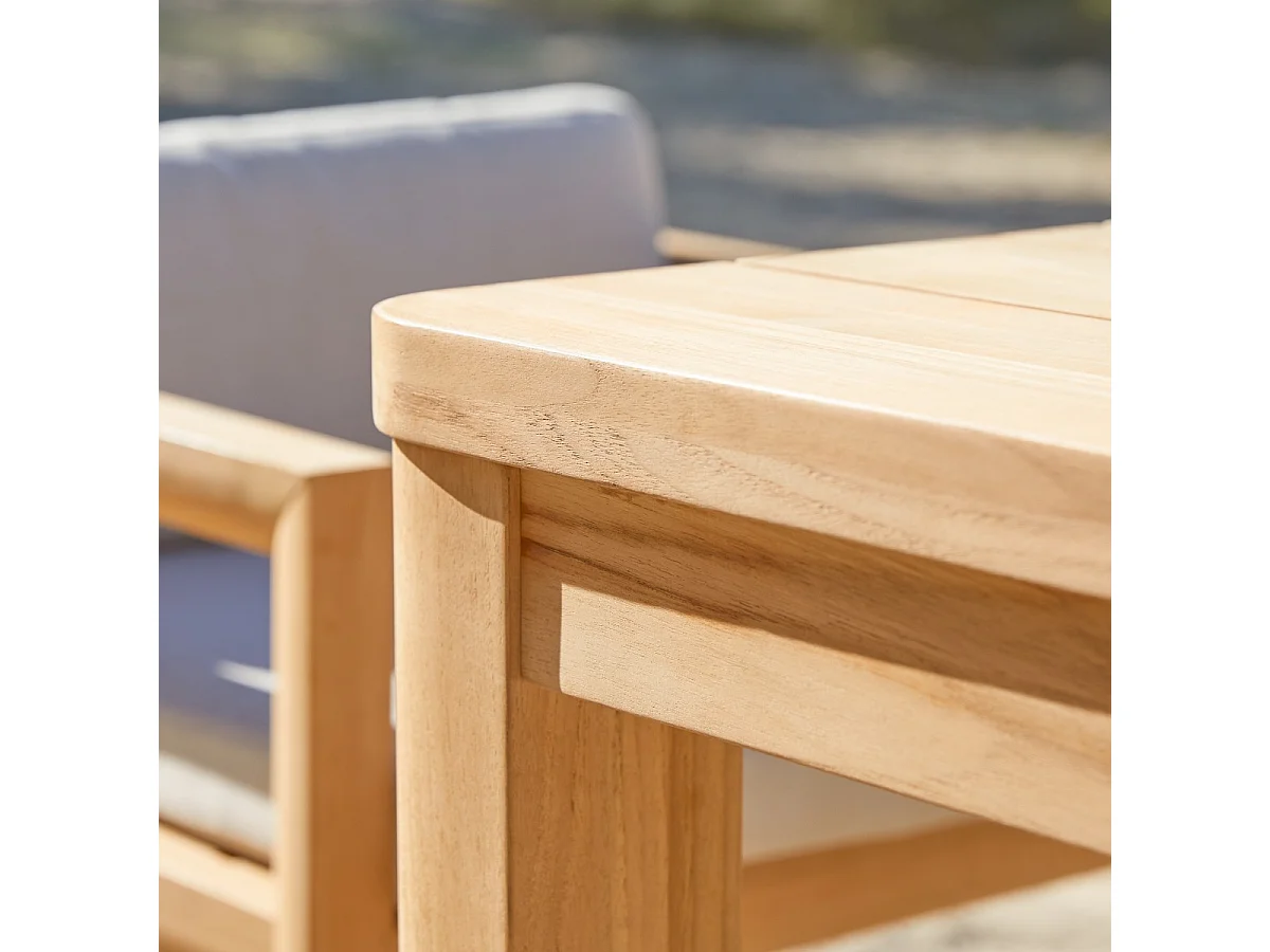 Tavolo da giardino in legno di teak massello 205 Leon
