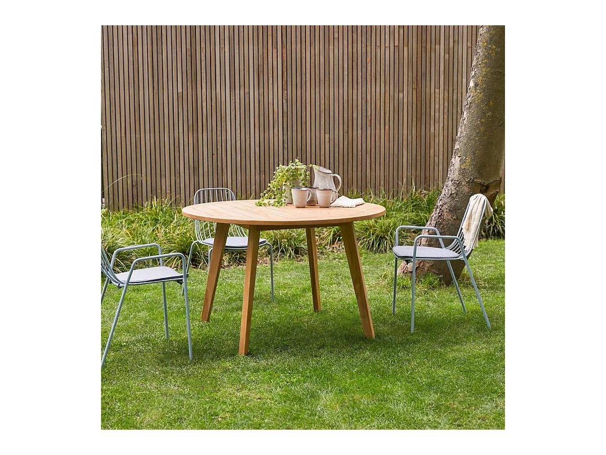 Table de jardin en bois de teck 120 Mila