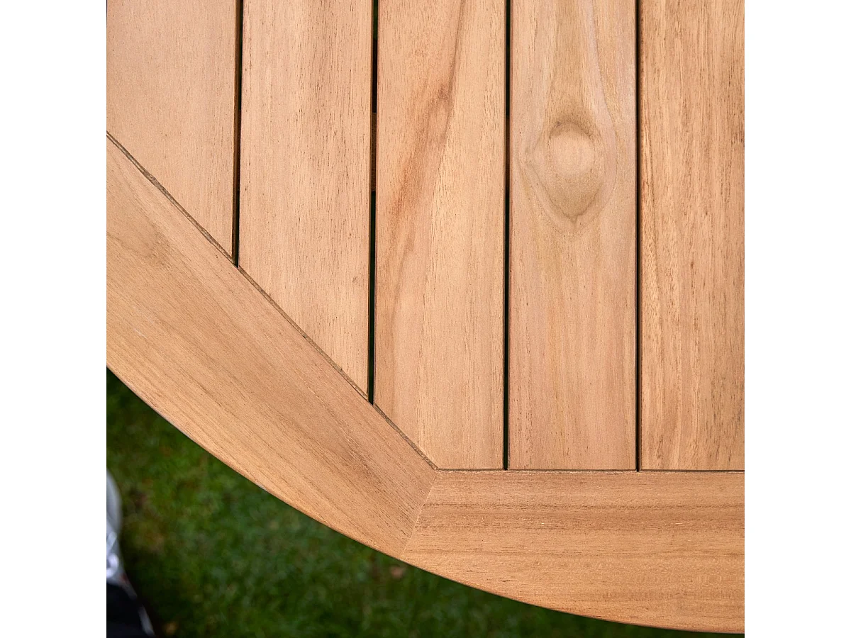 Table de jardin en bois de teck 120 Mila