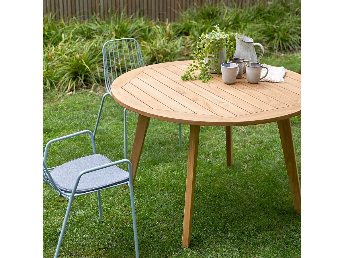 Table de jardin en bois de teck 120 Mila