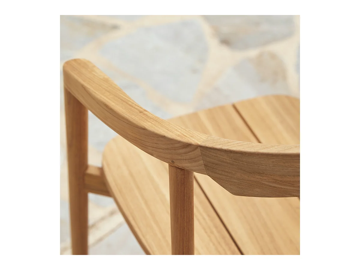 Sedia da giardino in legno di teak massello Francia