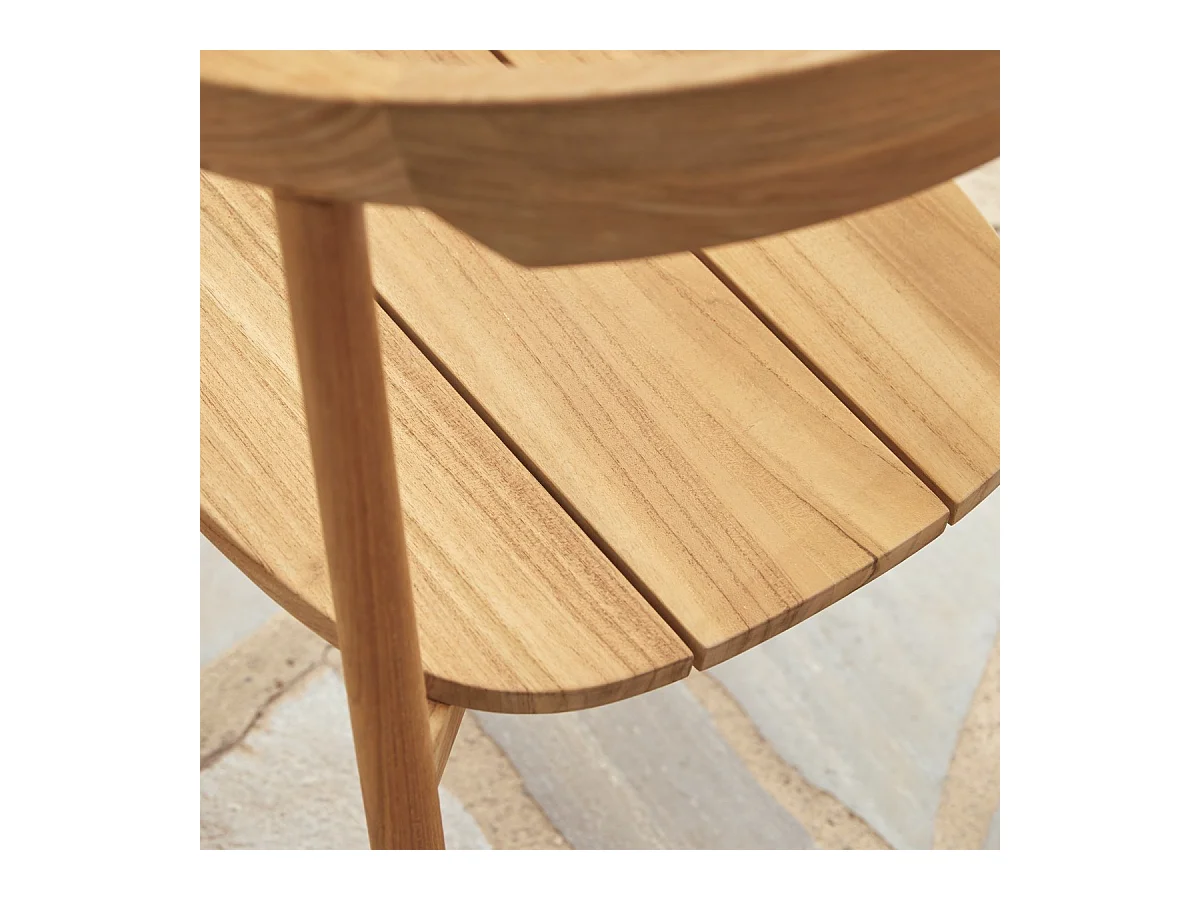 Sedia da giardino in legno di teak massello Francia