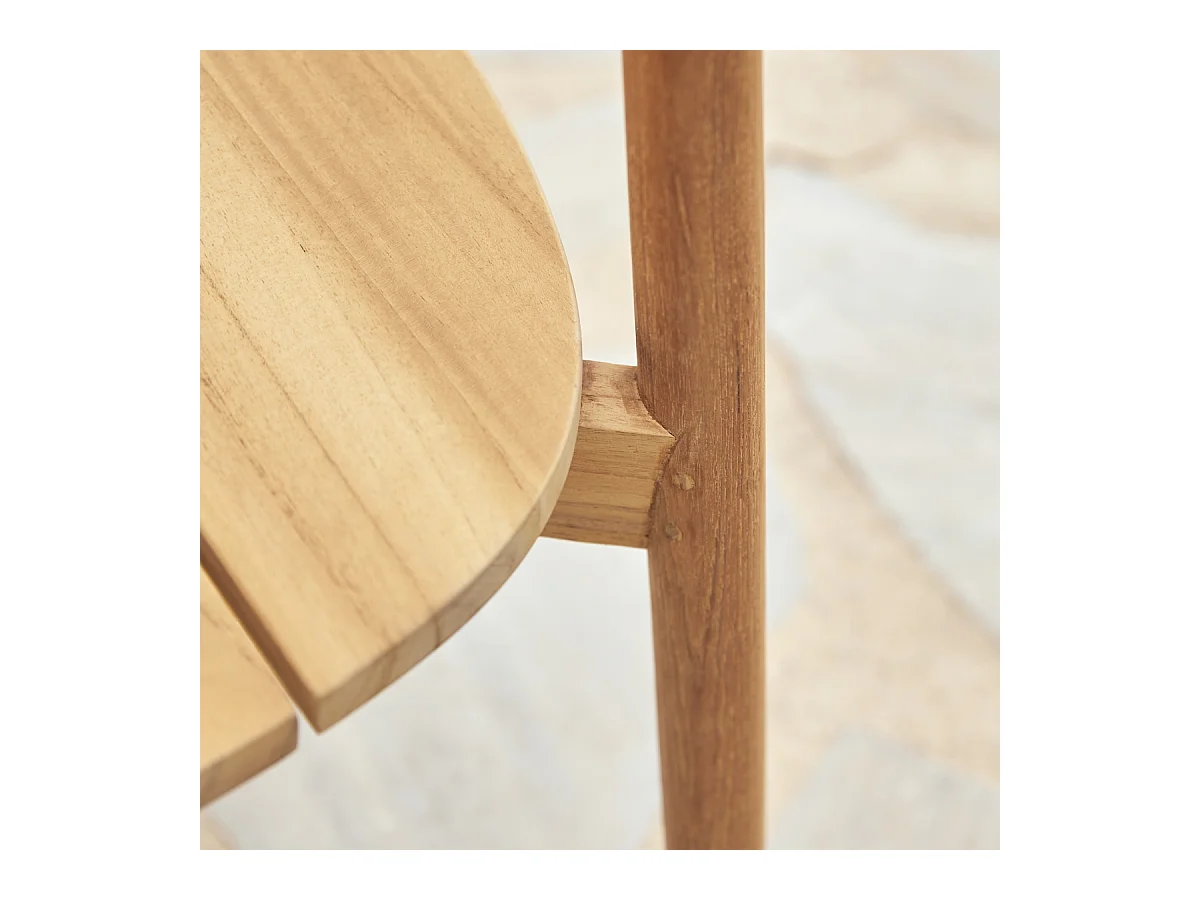 Sedia da giardino in legno di teak massello Francia