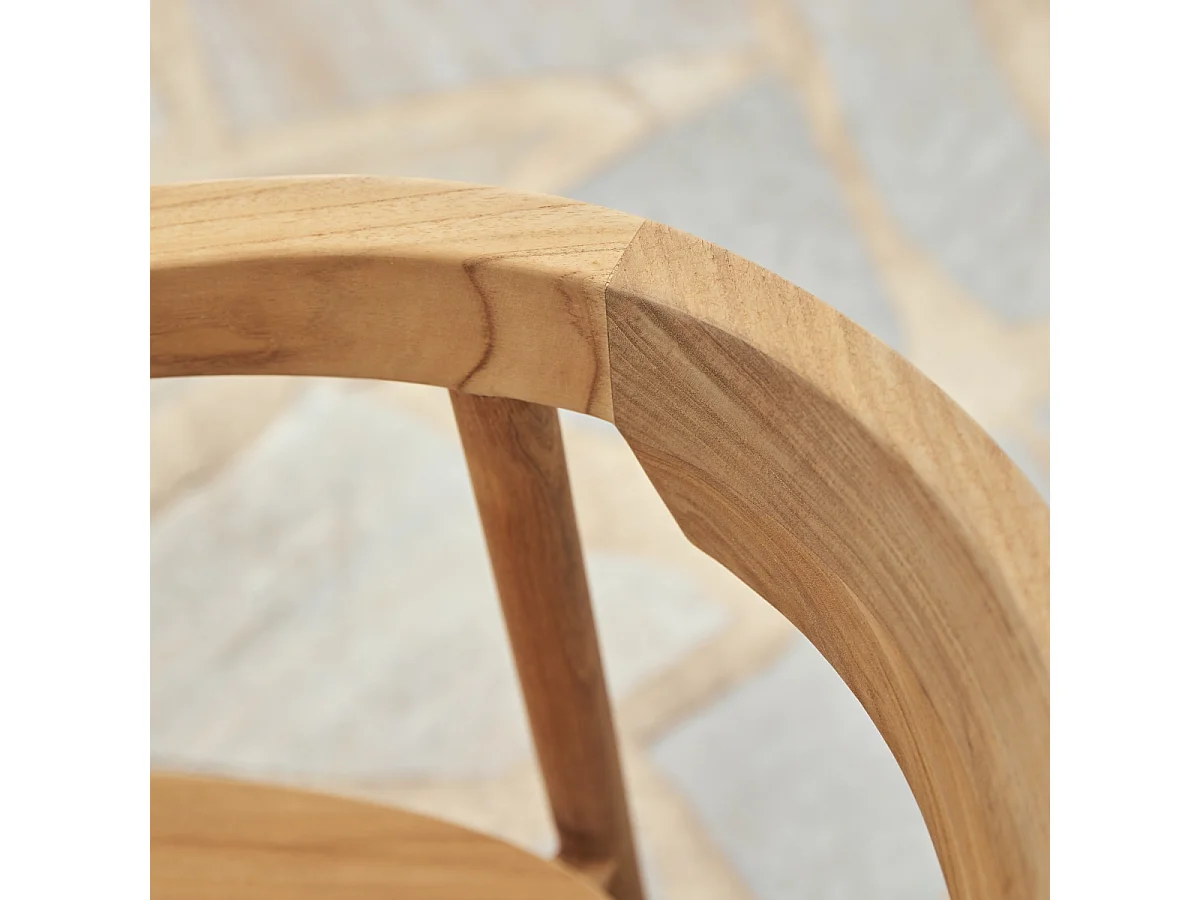 Sedia da giardino in legno di teak massello Francia