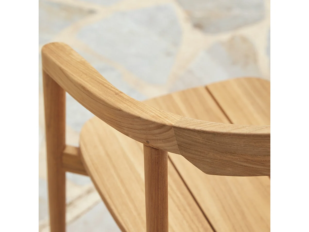 Gartenstuhl Francia aus massivem Teakholz