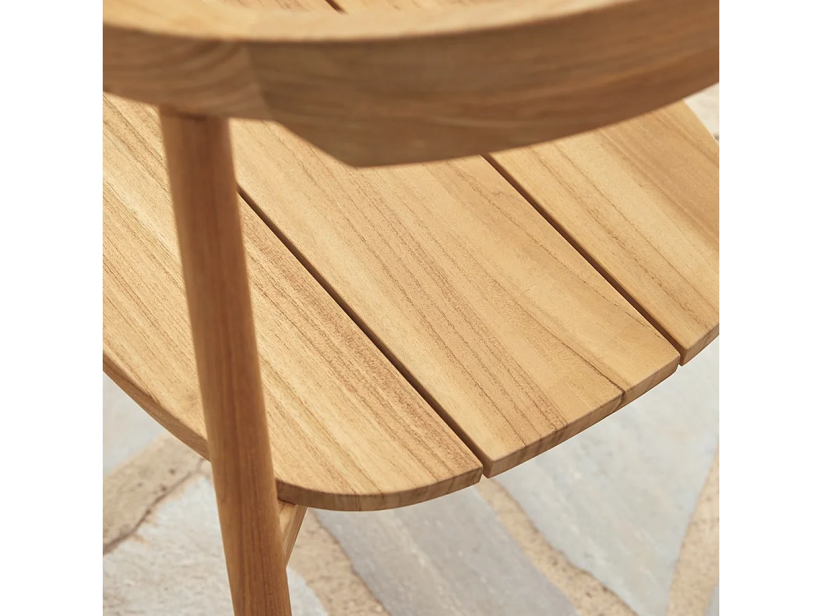 Gartenstuhl Francia aus massivem Teakholz