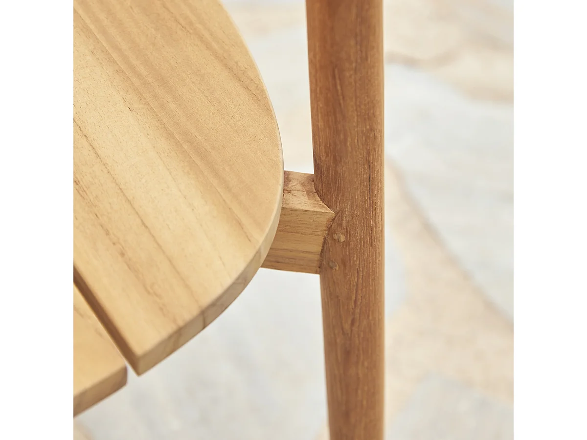 Gartenstuhl Francia aus massivem Teakholz