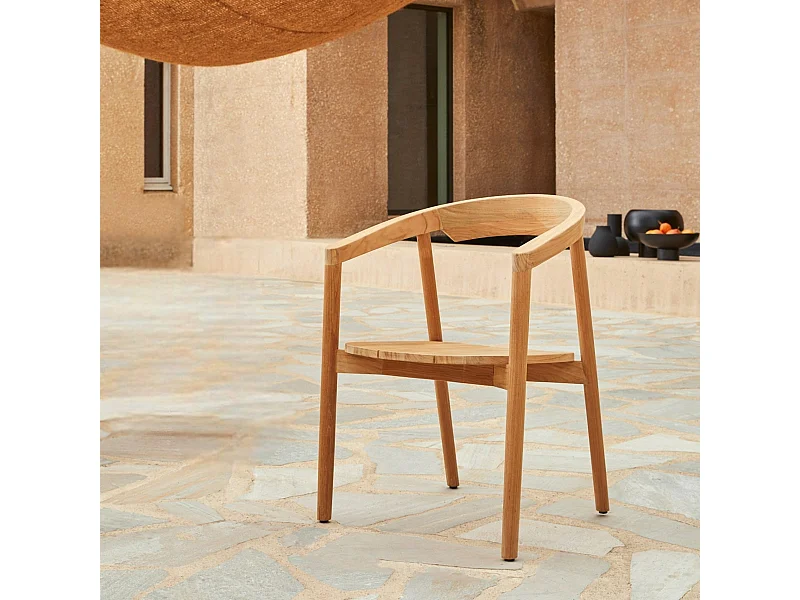 Gartenstuhl Francia aus massivem Teakholz