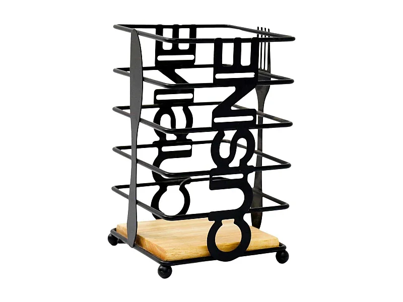 Porte-couvert en métal Cuisine 10 x 16 cm