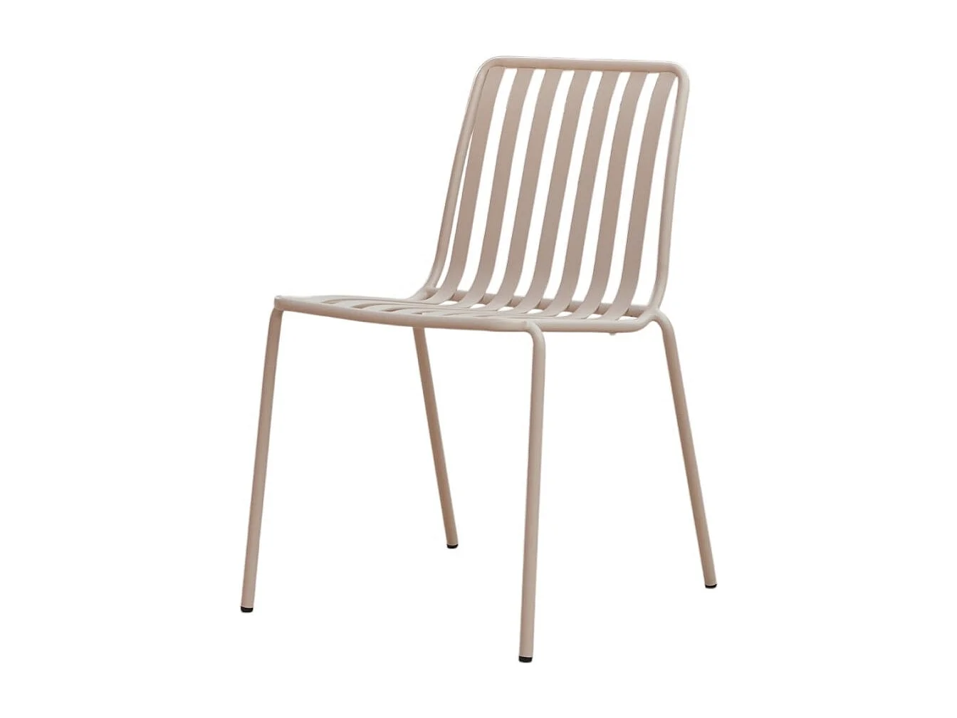 Chaise de jardin en métal peint Gaby cream