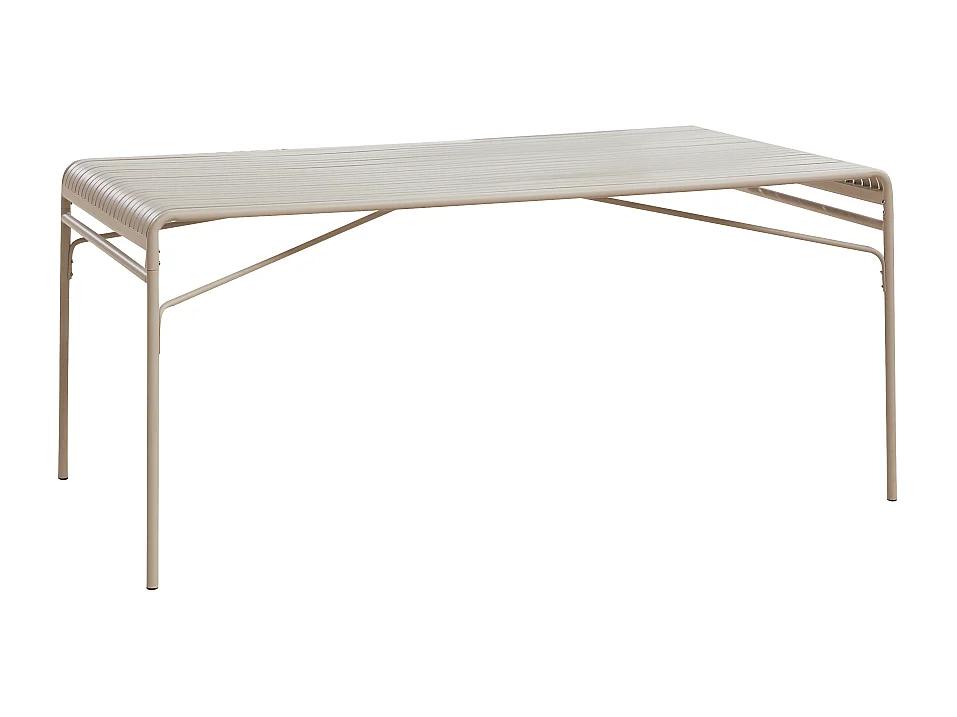 Tavolo da giardino rettangolare in metallo 172 Gaby cream