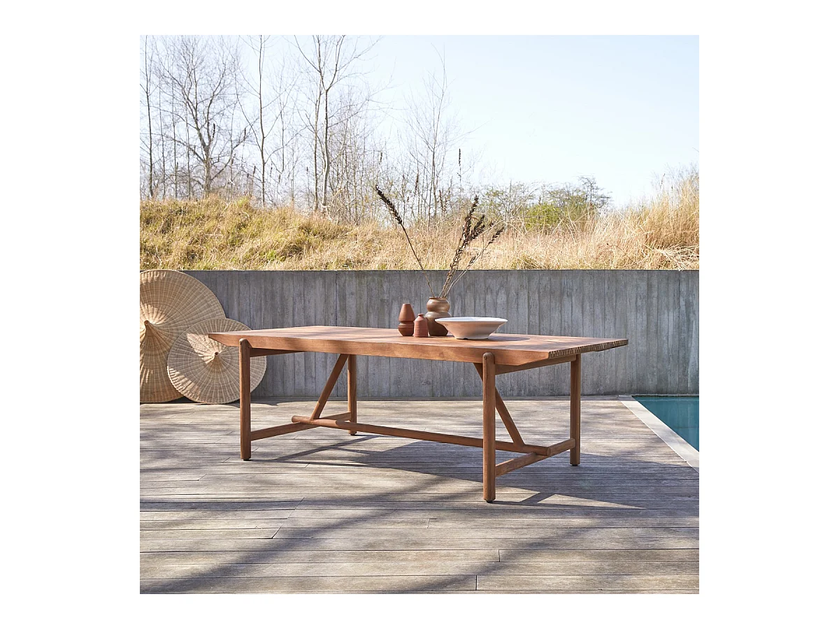 Outdoor Tisch Fado aus massivem Teakholz 6/8 Pers.