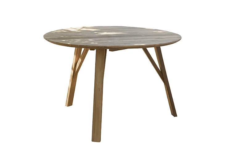 Gartentisch Katrine aus recyceltem Teakholz 120