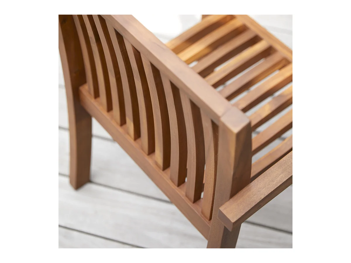 2er-Set Outdoor-Sessel Pilar aus Akazienholz