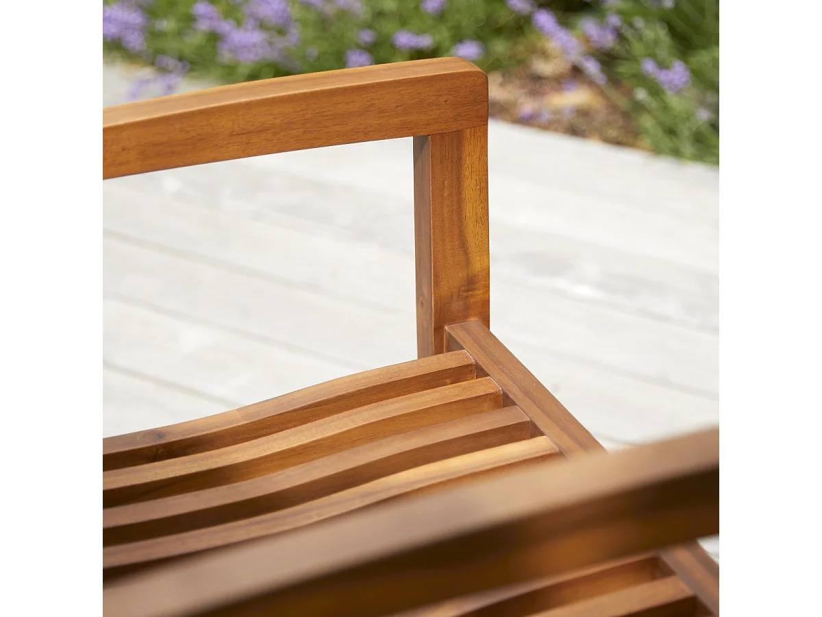 2er-Set Outdoor-Sessel Pilar aus Akazienholz