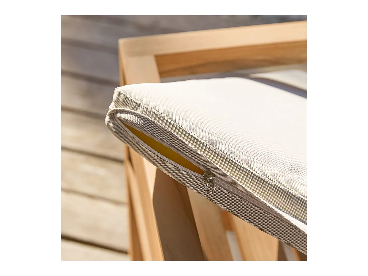 Sedia da giardino in legno di teak massello Noah