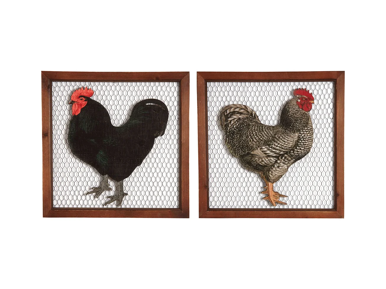 Cadre poule en bois et grillage Lot de 2