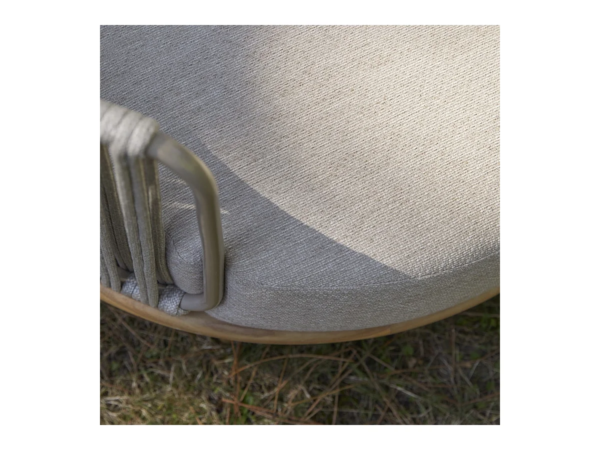 Poltrona da giardino in legno di teak massello Ezra, 1 posto