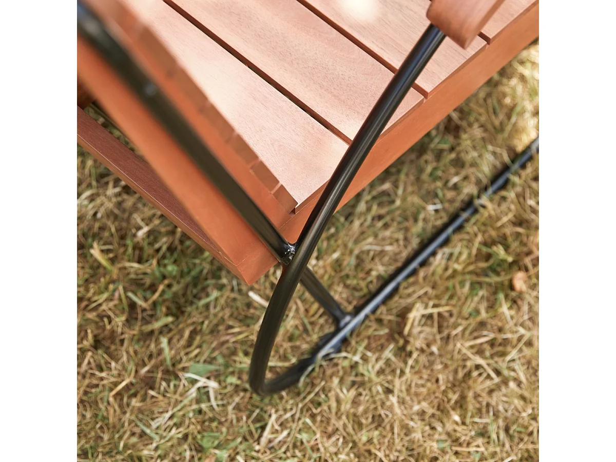 Poltrona esterno in legno di acacia Key Wood