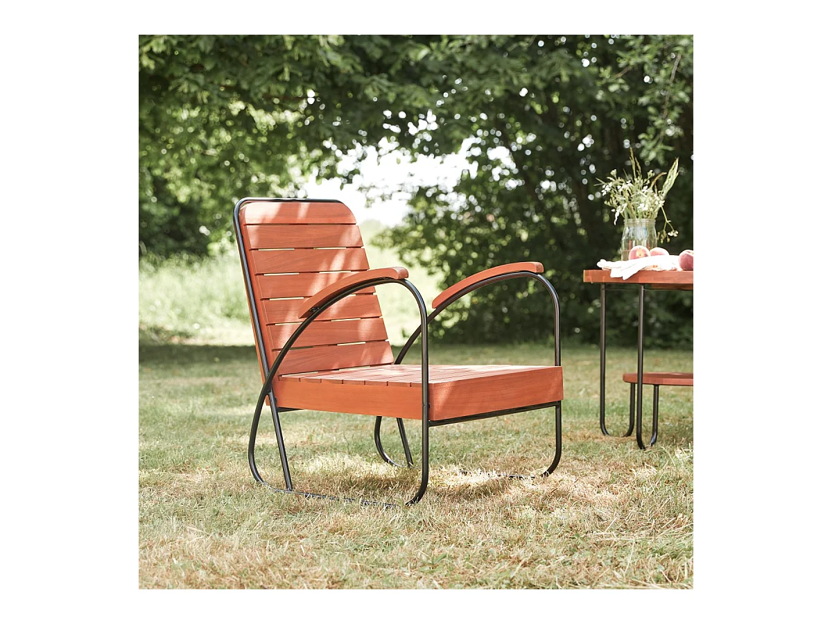 Fauteuil d'extérieur en bois d'acacia Key Wood