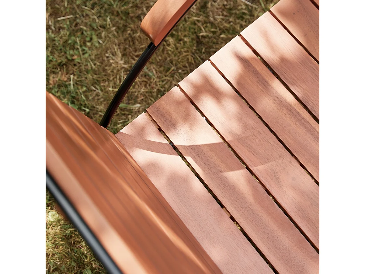 Poltrona esterno in legno di acacia Key Wood