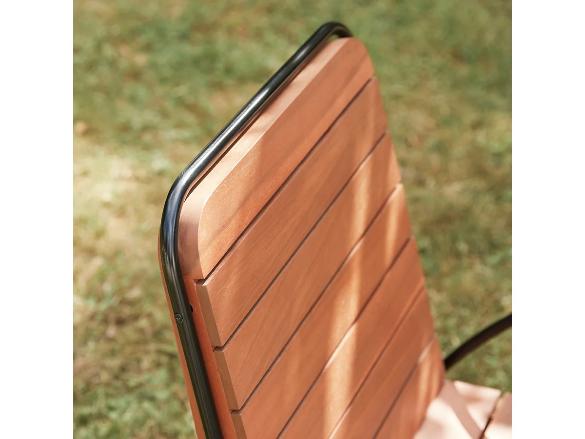 Poltrona esterno in legno di acacia Key Wood