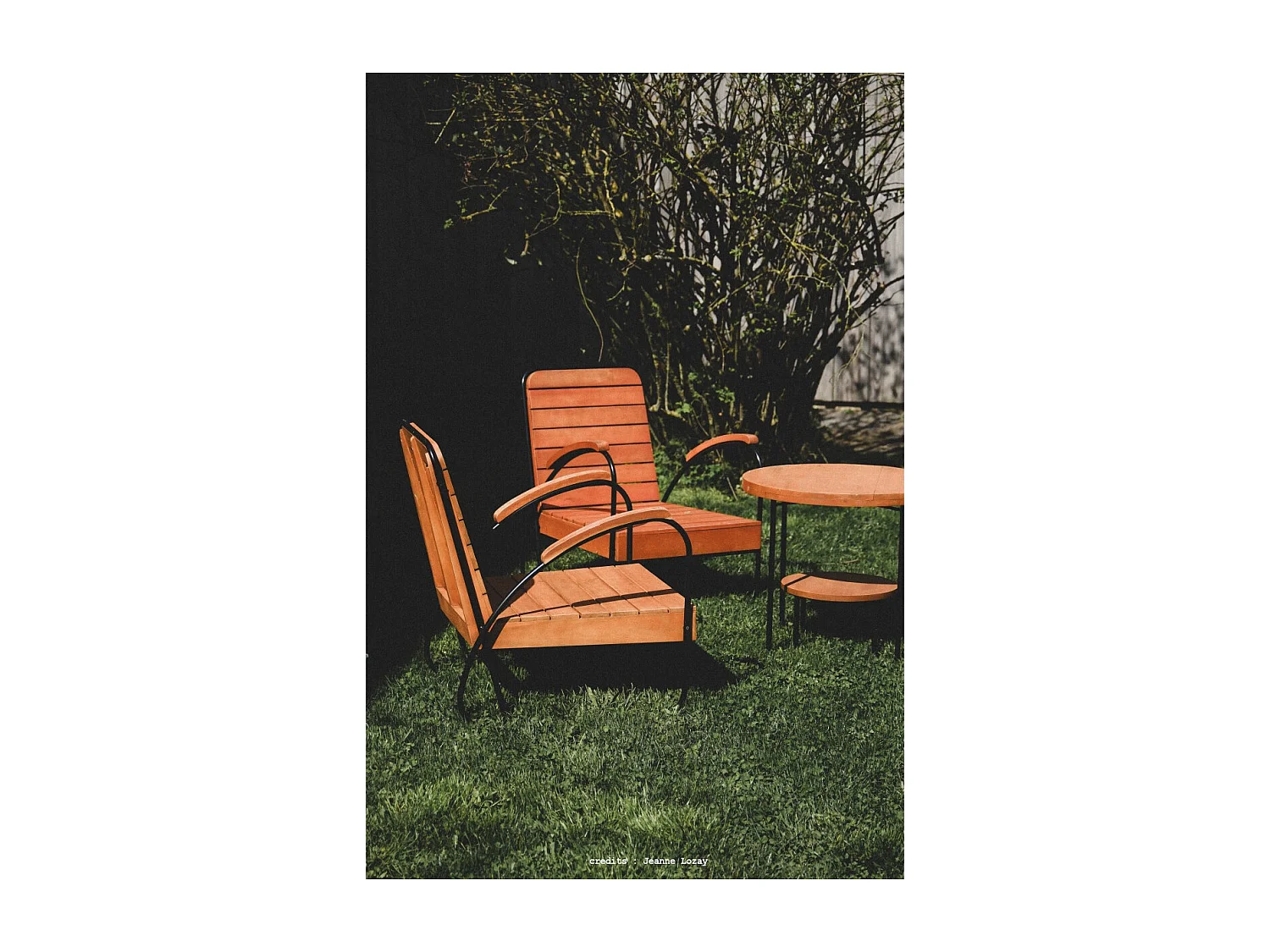 Poltrona esterno in legno di acacia Key Wood