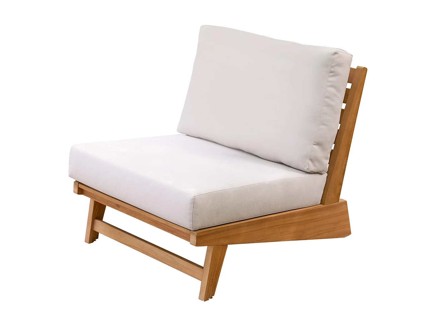 Outdoor Sessel Olia aus massivem Teakholz