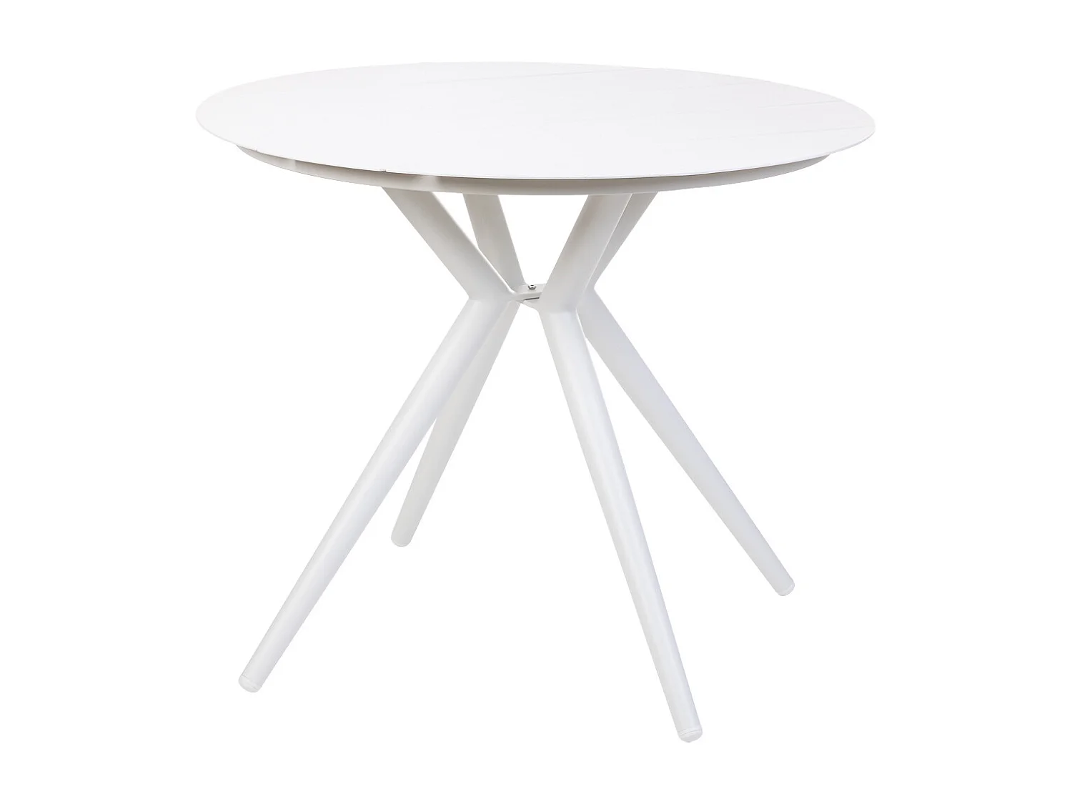 Conjunto de mesa y 4 sillas beige, mesa:D90x75.silla(4):56x60x78