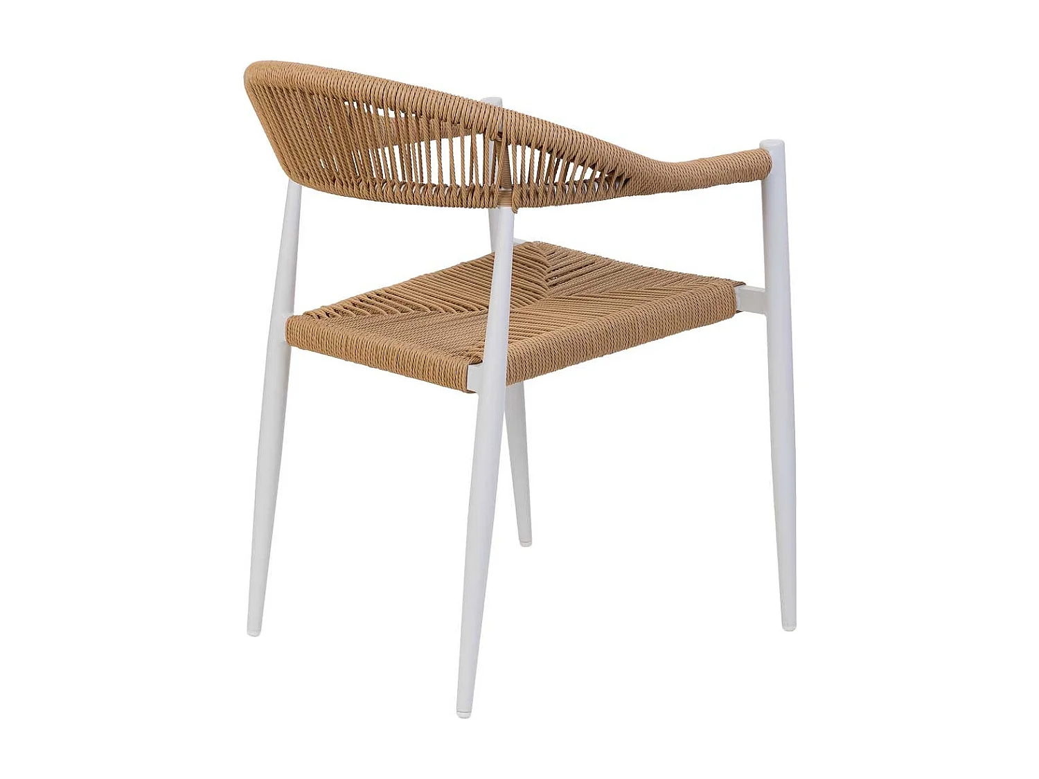 Conjunto de mesa e 4 cadeiras bege, mesa: D90x75, cadeira (4): 56x60x78h cm