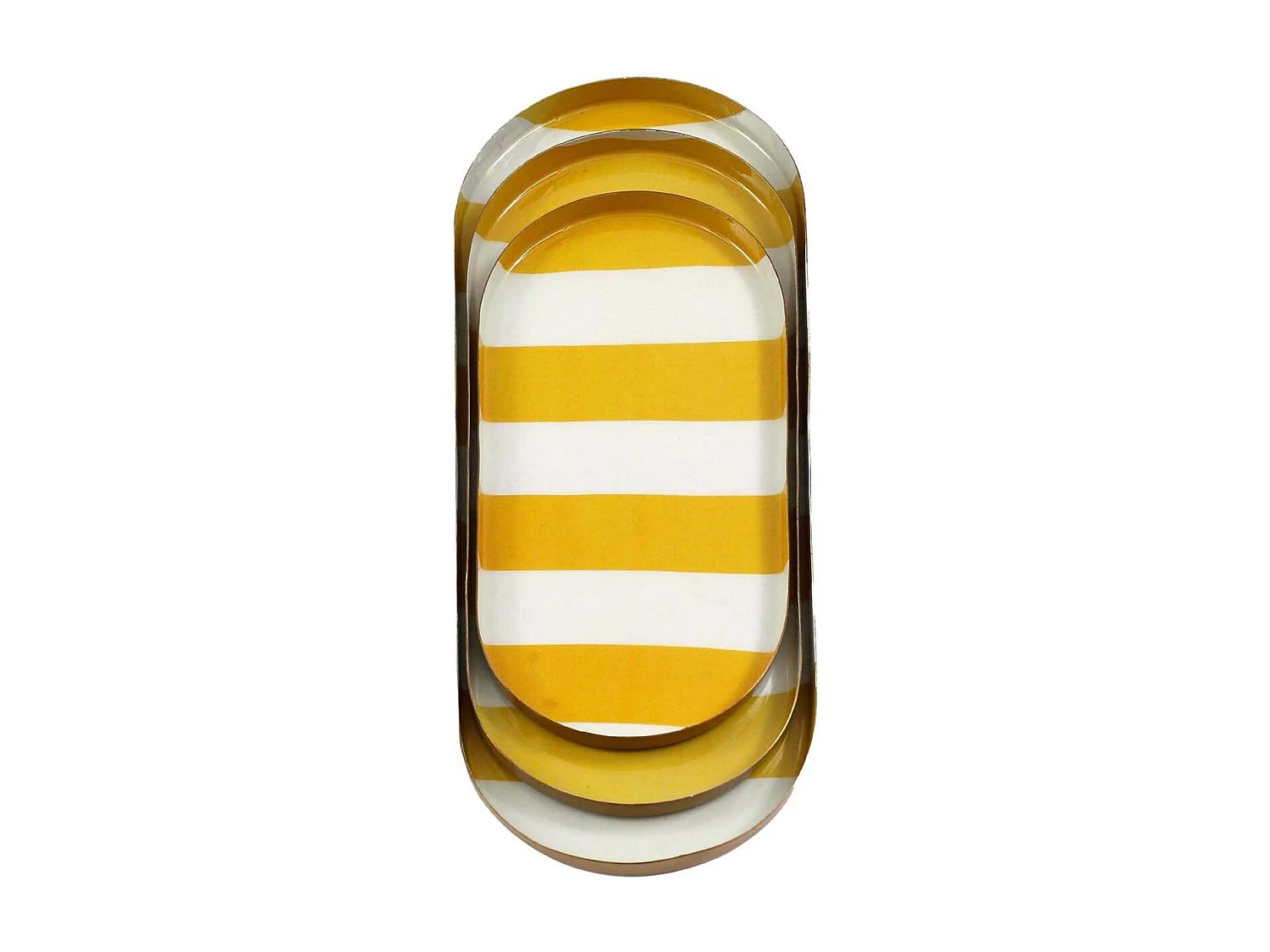 Set 3 vide-poches en métal Cabana