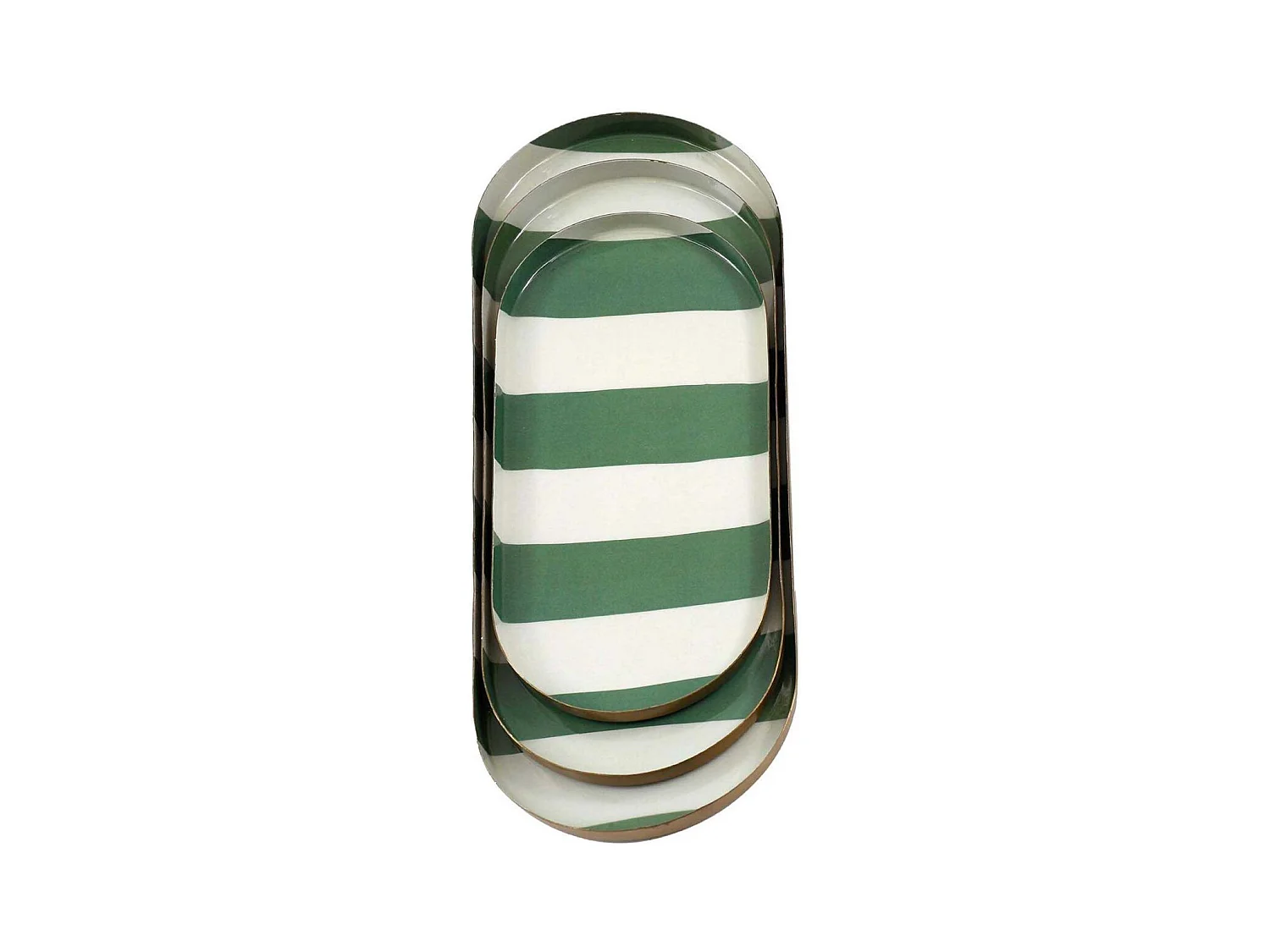 Set 3 vide-poches en métal Cabana