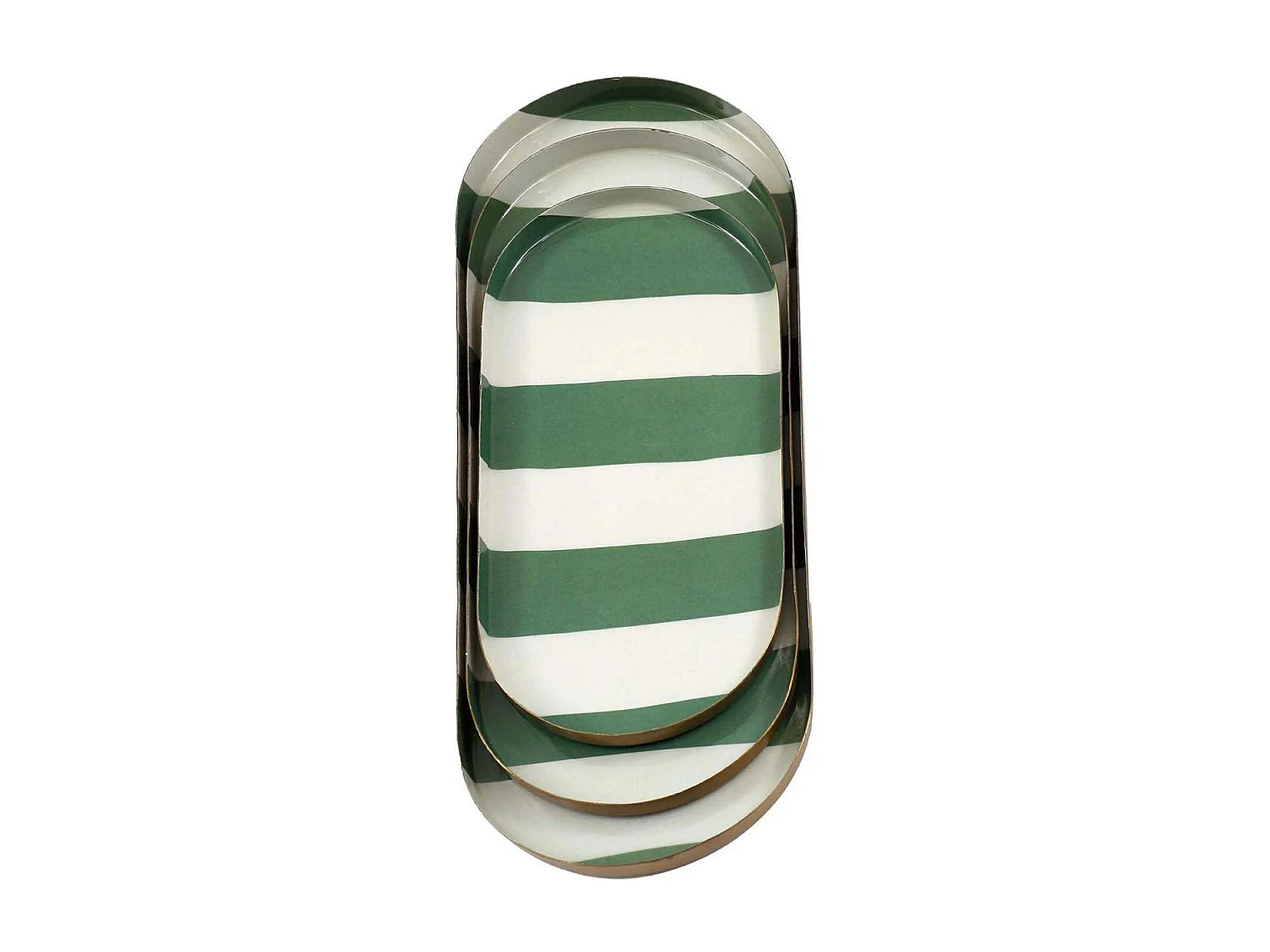 Set 3 vide-poches en métal Cabana